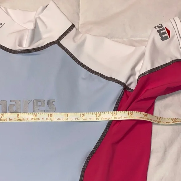 Mares Women's Pink and White Rash Guard - Picture 6 of 7